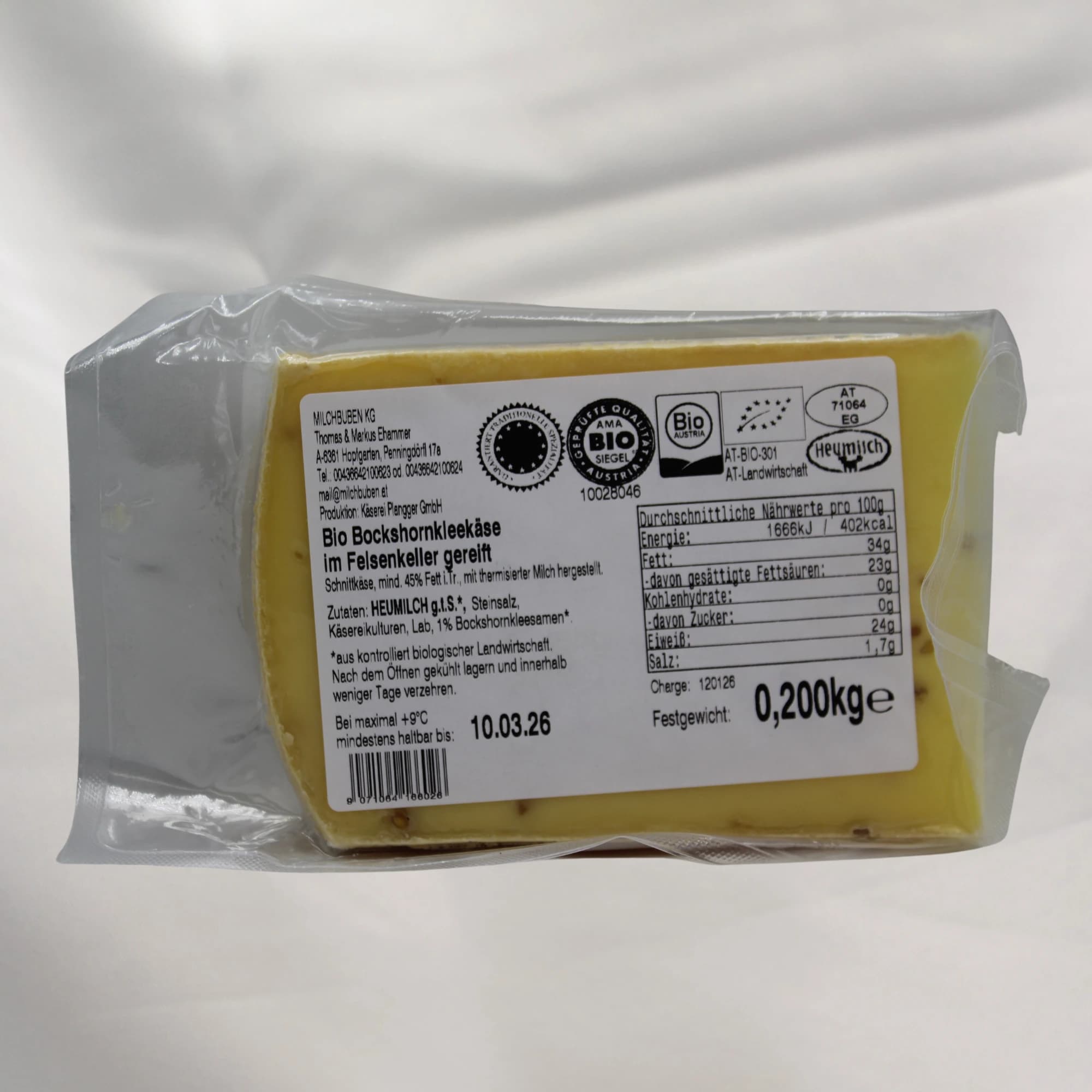 Bio Bockshornkleekäse