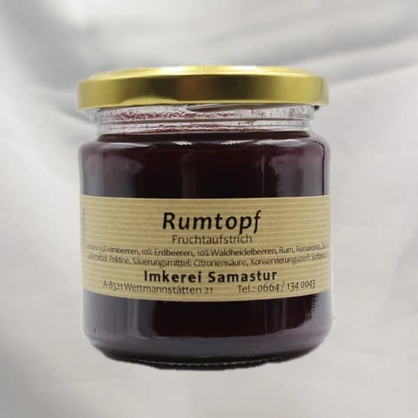 Fruchtaufstrich Rumtopf 