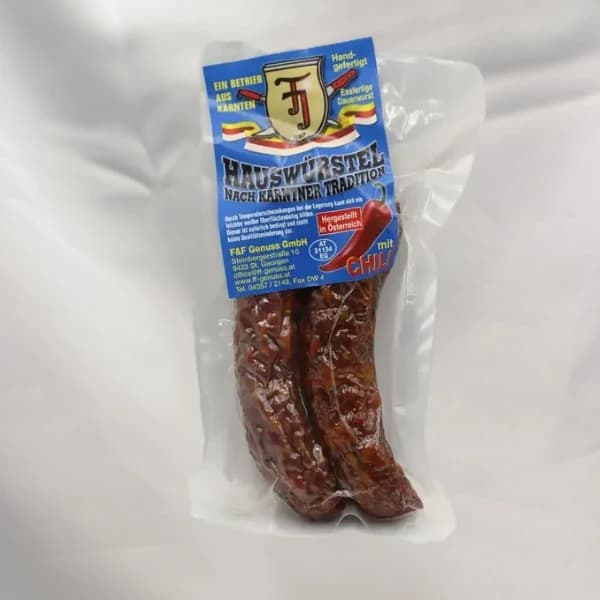 Kärntner Hauswürstel Chili 2er hart