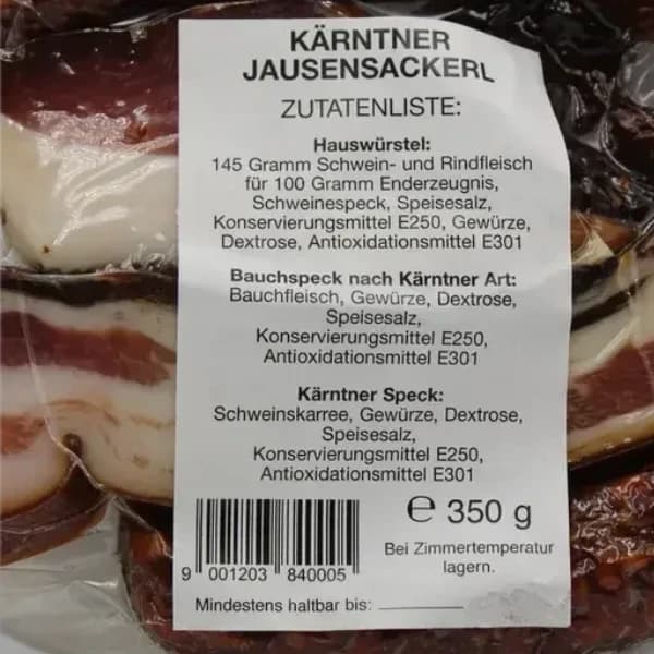 Jausensackerl 350g