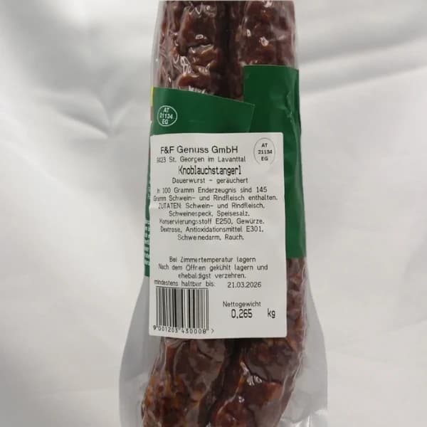 Knoblauchstangerl 265g