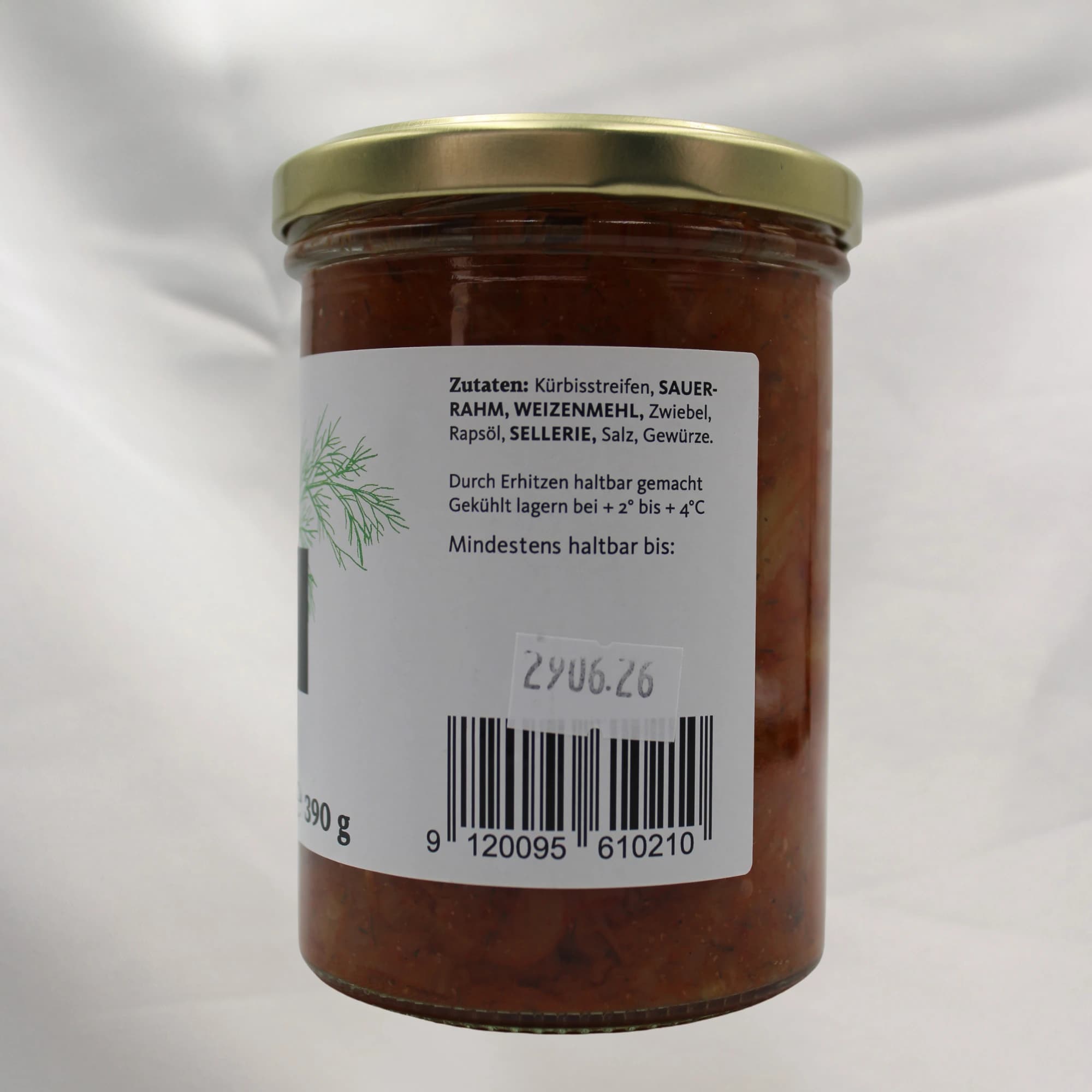 Kürbisgemüse Essfertig