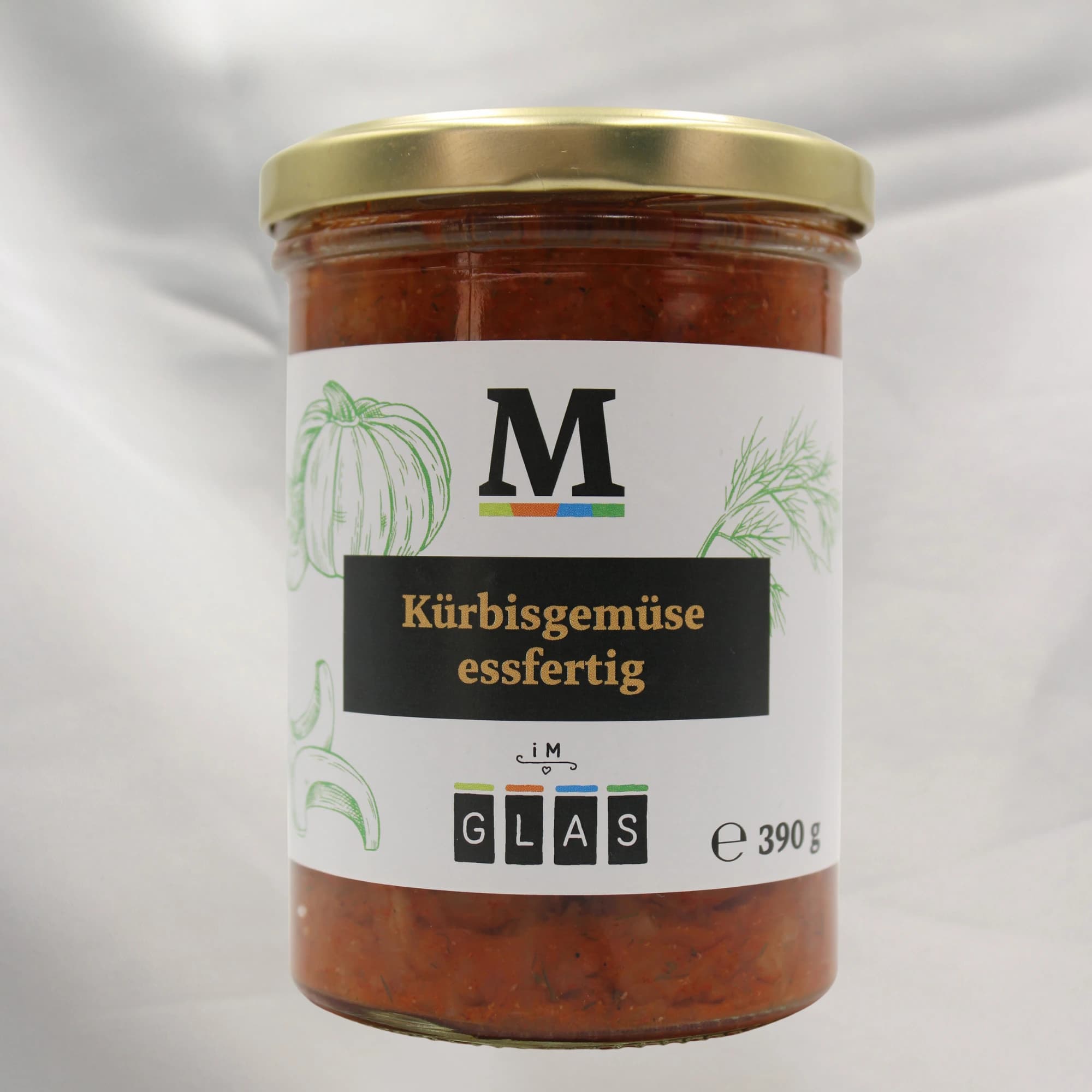 Kürbisgemüse Essfertig