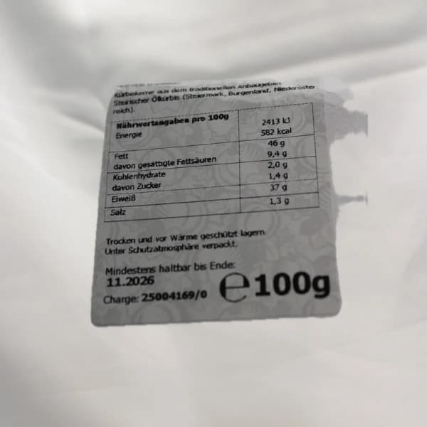 Kürbiskerne ganz 100g