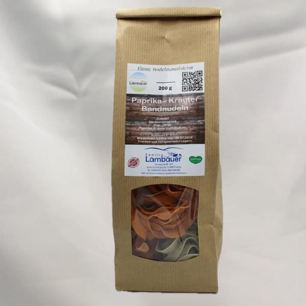 Paprika-Kräuter Bandnudeln 200g
