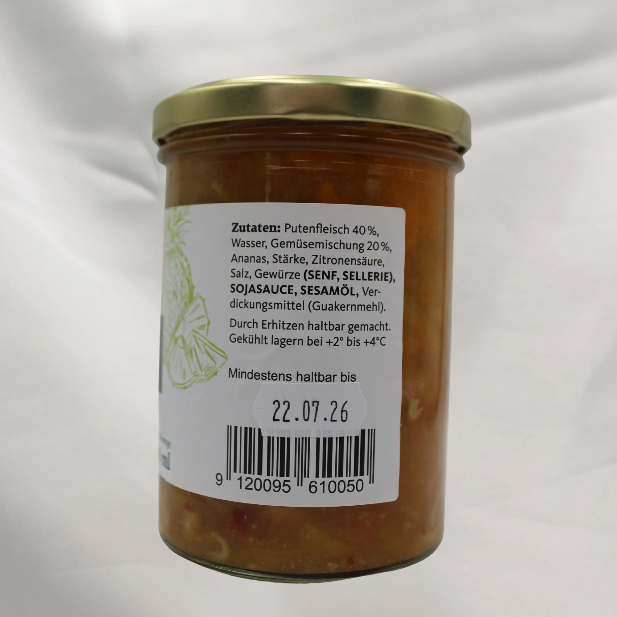 Pute Süß Sauer im Glas