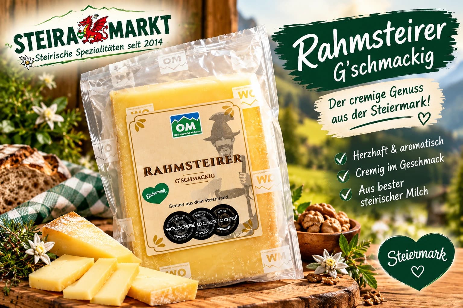 Rahmsteirer Käse
