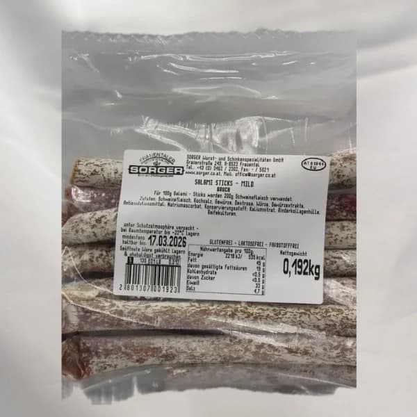 Salami Sticks mild 10 Stück