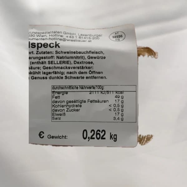 Wurzelspeck 262g