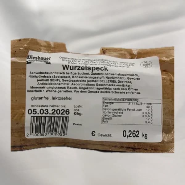 Wurzelspeck 262g